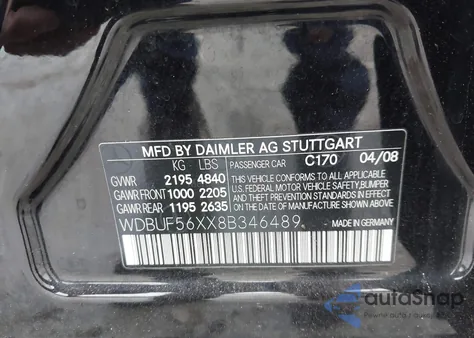 2008 Mercedes-Benz E 350 from USA, damaged, VIN WDBUF56XX8B346489
